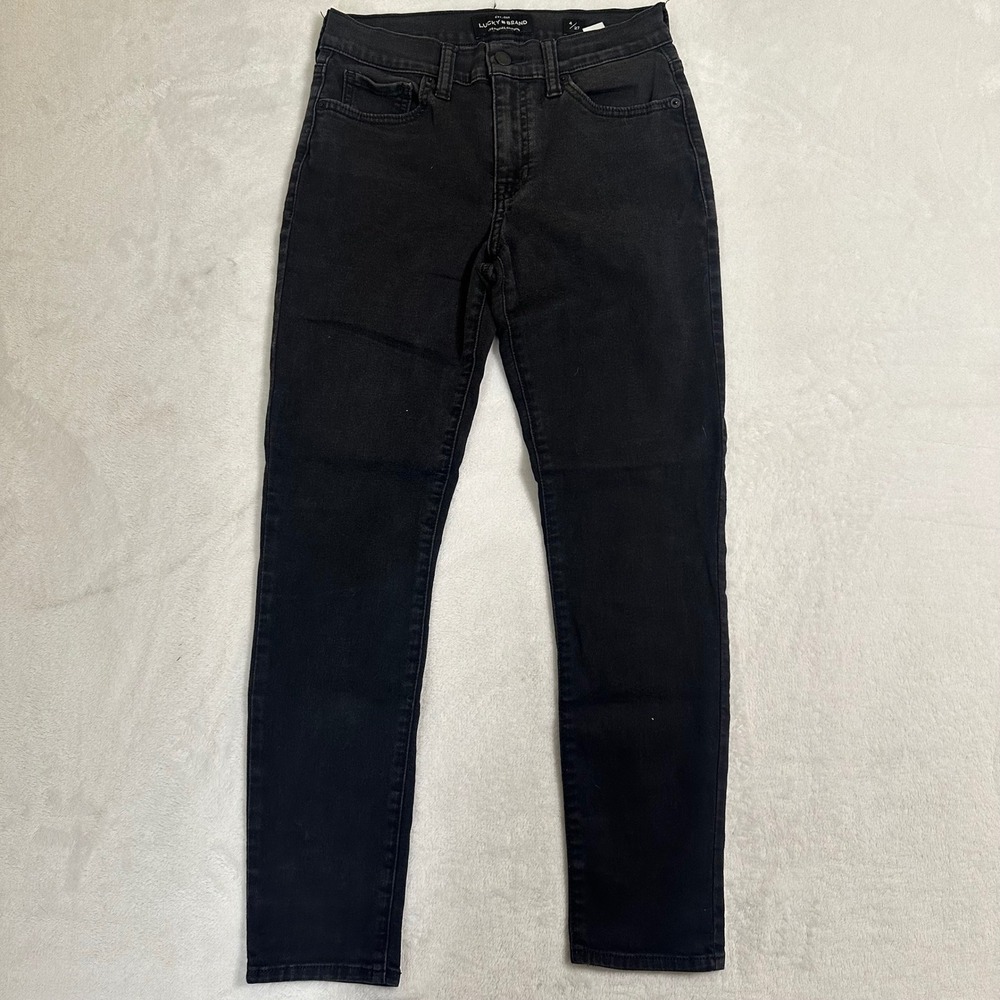 Lucky Brand Black High Rise Skinny Jeans Womens Size 4 / 27 Stretch Denim